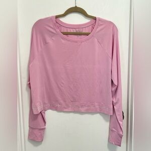 NWT BEBE Women Pink Sport Crop Top